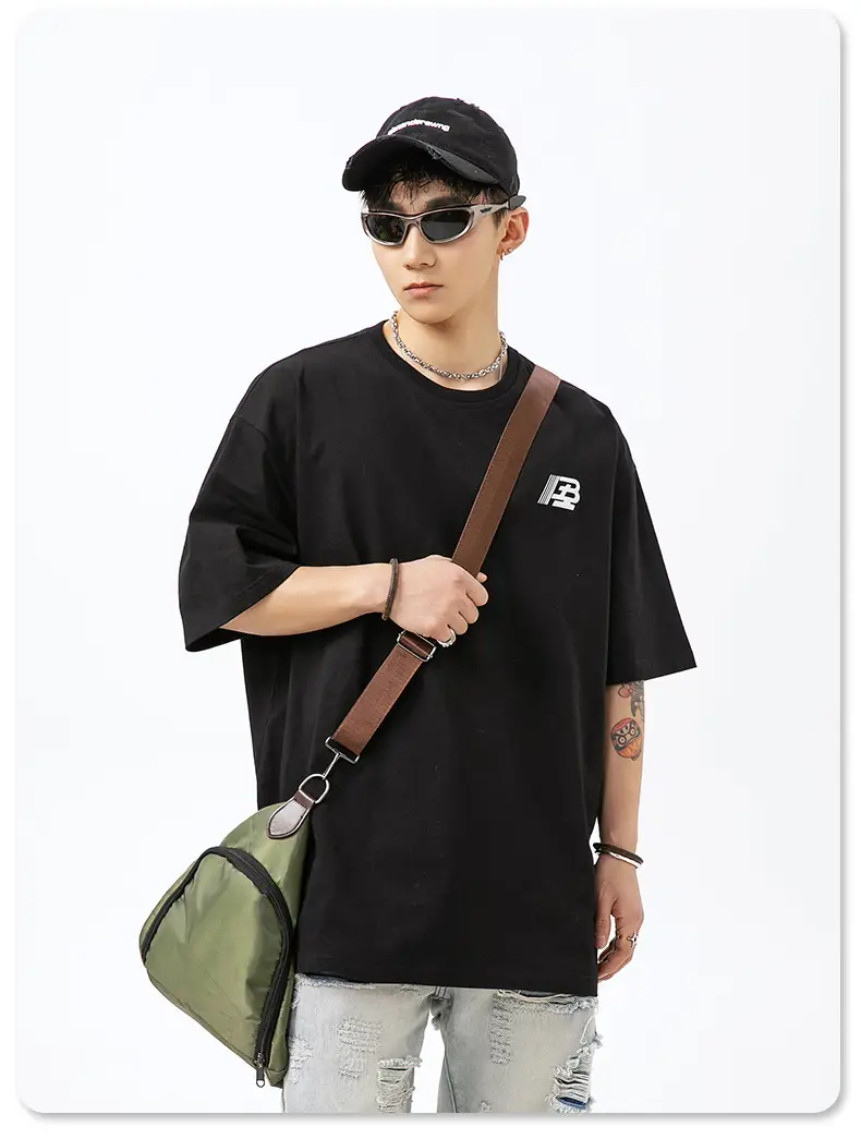 Adorned Whites Life Beauty Cotton T-Shirt Black Short Sleeve — feature 10