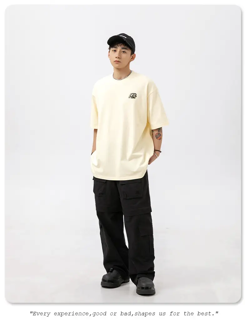 Adorned Whites Life Beauty Cotton T-Shirt Black Short Sleeve — feature 22