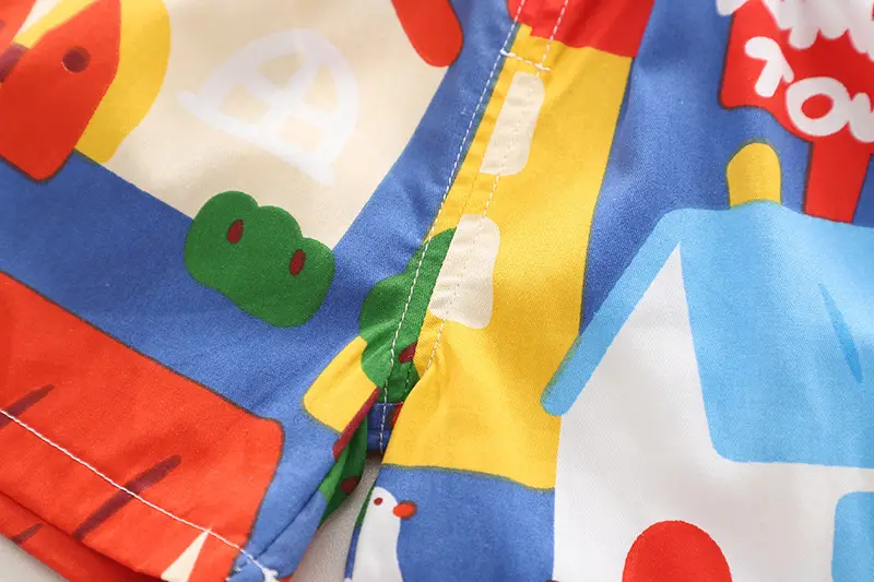 Children's Cotton Short Sleeve T-Shirt Suit Summer Boys — feature 10