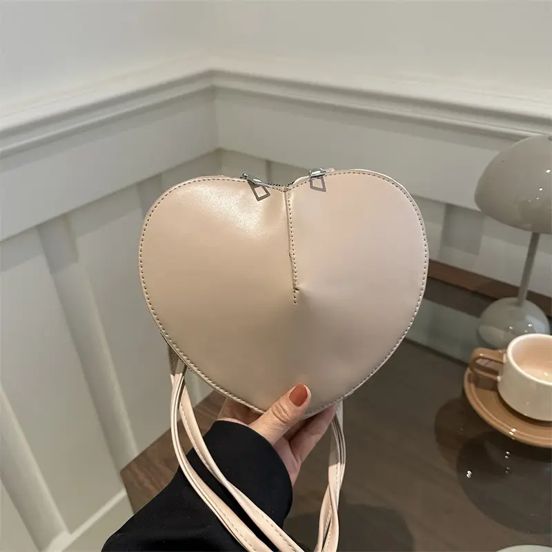 Pink Heart Shoulder Bag for Women Valentine's Day