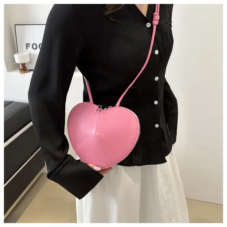Pink Heart Shoulder Bag for Women Valentine's Day — feature 13