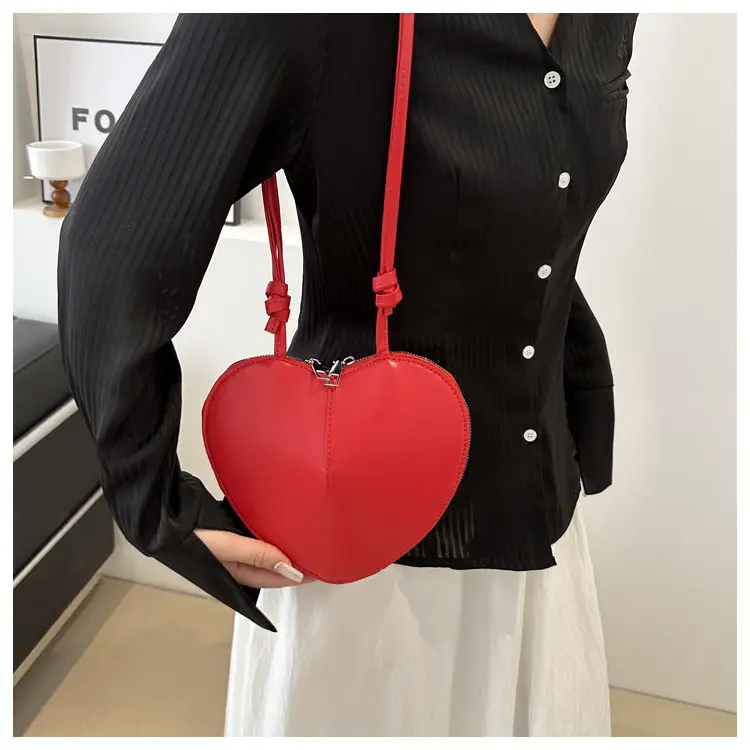 Pink Heart Shoulder Bag for Women Valentine's Day — feature 15