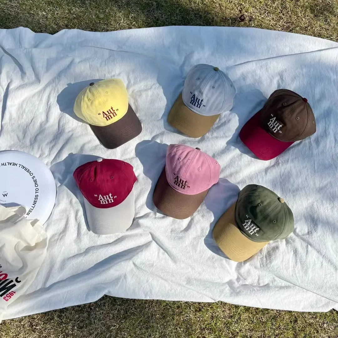 Kids Korean Style Peaked Cap Sun Hat with English Embroidery