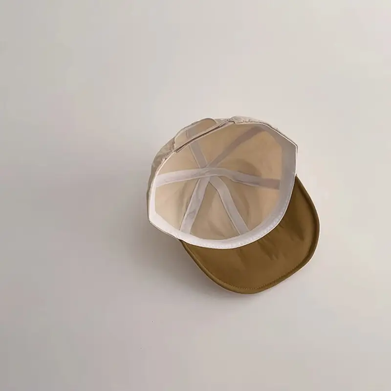 Qiunan Baby Sun Cap with Face Mask & Beige - Image 5