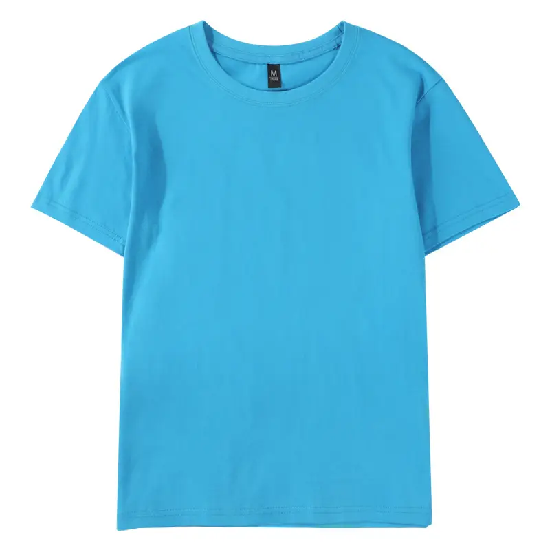 White Cotton Crewneck T-Shirt for Men Women 180g - Image 6
