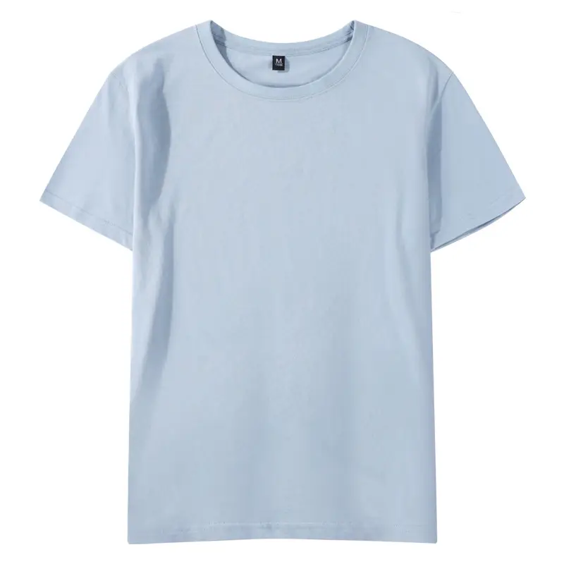 White Cotton Crewneck T-Shirt for Men Women 180g - Image 7