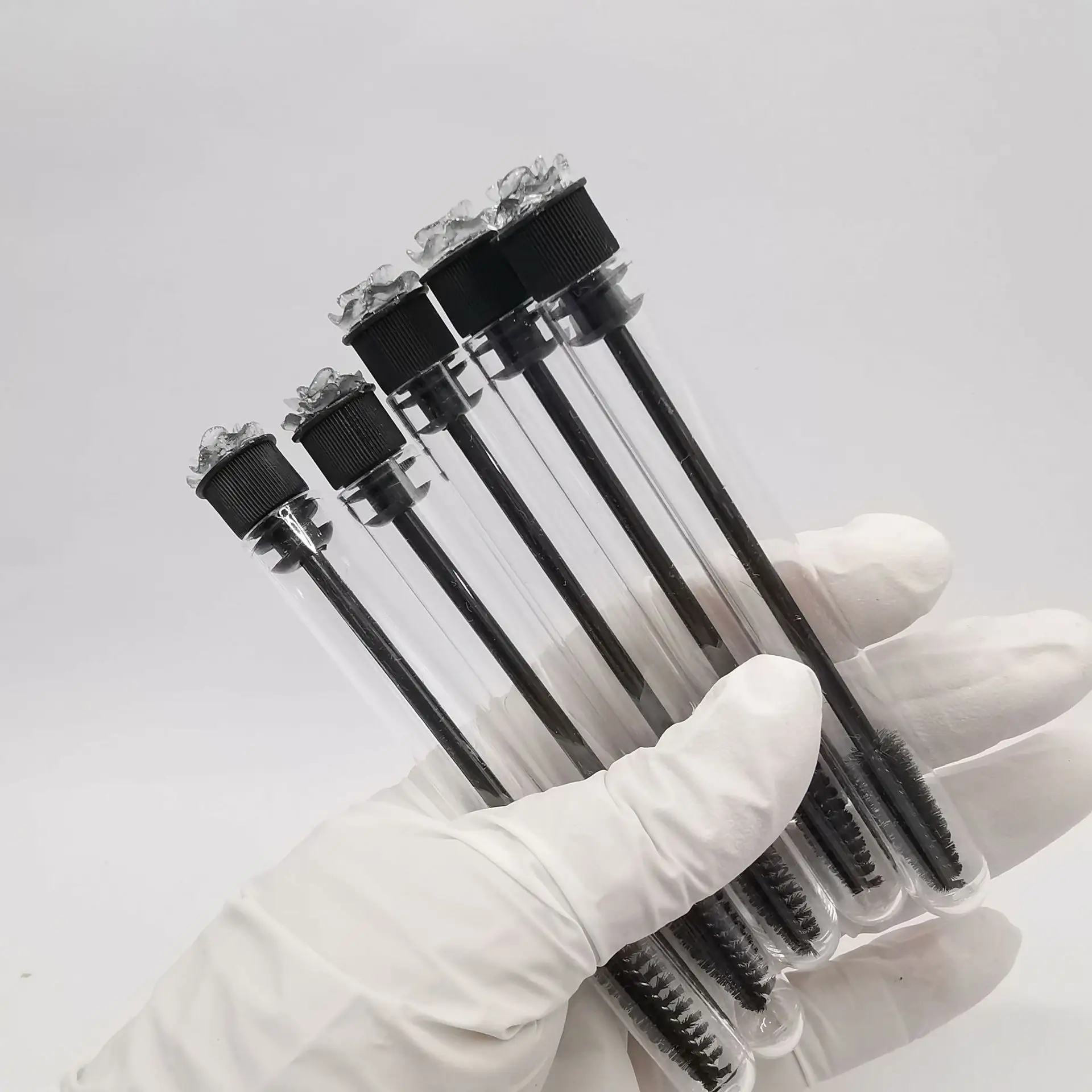2024 Black Gold Rose Transparent Tube Eyelash Brush 4 Pack — feature 9