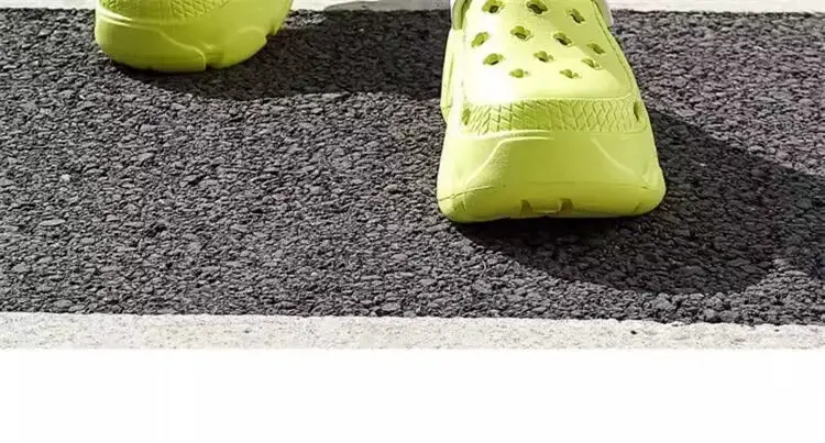 Lu Langsen New Summer Thick Sole Height Increase Couple Home Beach Hole Baotou Garden Shoes Outer Wear in stock Payment — feature 6