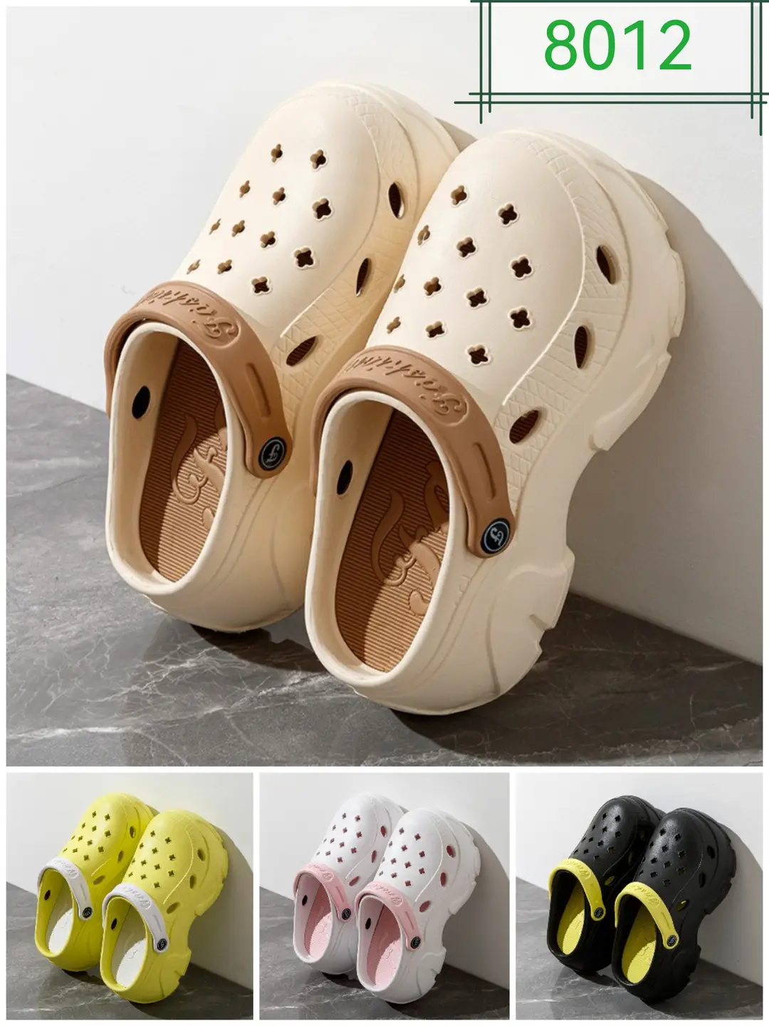 Lu Langsen New Summer Thick Sole Height Increase Couple Home Beach Hole Baotou Garden Shoes Outer Wear in stock Payment — feature 8