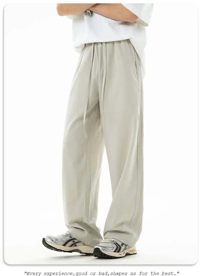 Men Silk Loose Pants Summer Wear Beige Capri — feature 16