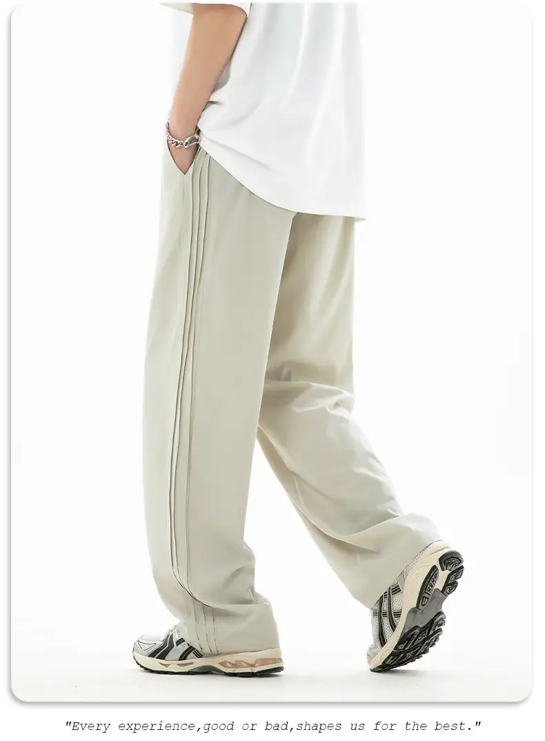 Men Silk Loose Pants Summer Wear Beige Capri — feature 18