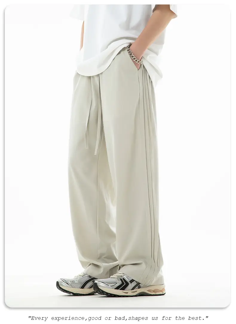 Men Silk Loose Pants Summer Wear Beige Capri — feature 19