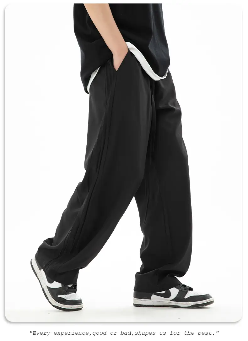 Men Silk Loose Pants Summer Wear Beige Capri — feature 21
