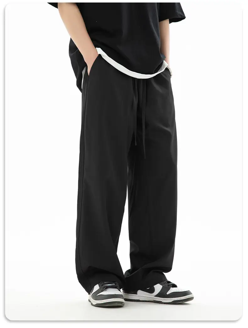 Men Silk Loose Pants Summer Wear Beige Capri — feature 24