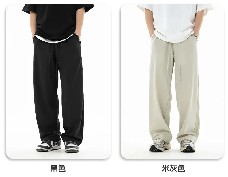 Men Silk Loose Pants Summer Wear Beige Capri — feature 9