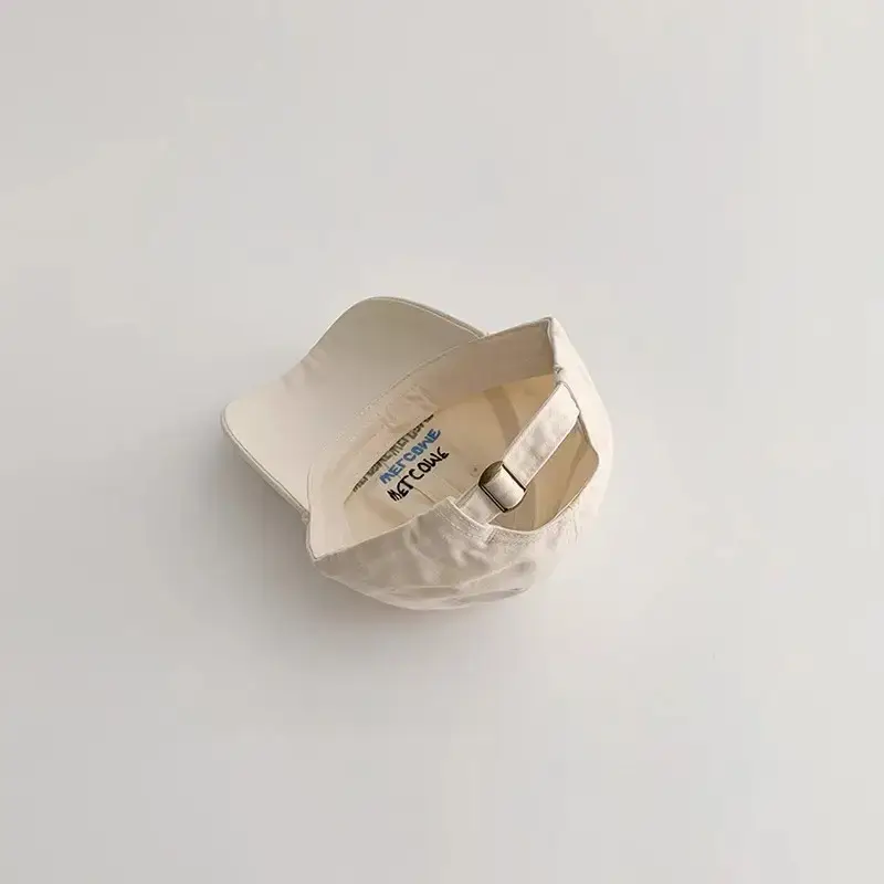 Autumn Kids Caps with Letter Embroidery Black White - Image 6