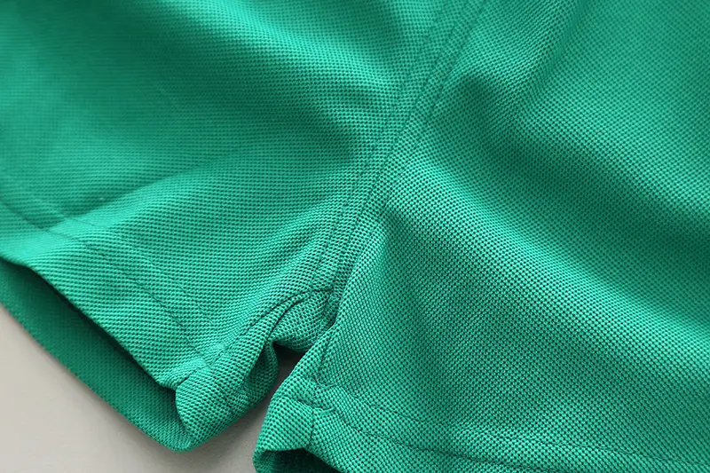 Children Cotton Polo Shirt Shorts Set Green White Summer — feature 8