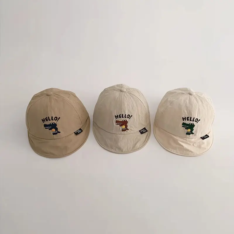 Hello Kitty Baby Sun Cap Quick Dry Summer Beige Grey - Image 3