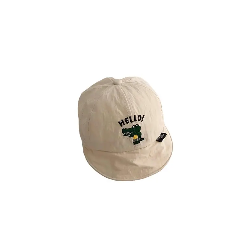 Hello Kitty Baby Sun Cap Quick Dry Summer Beige Grey - Image 6
