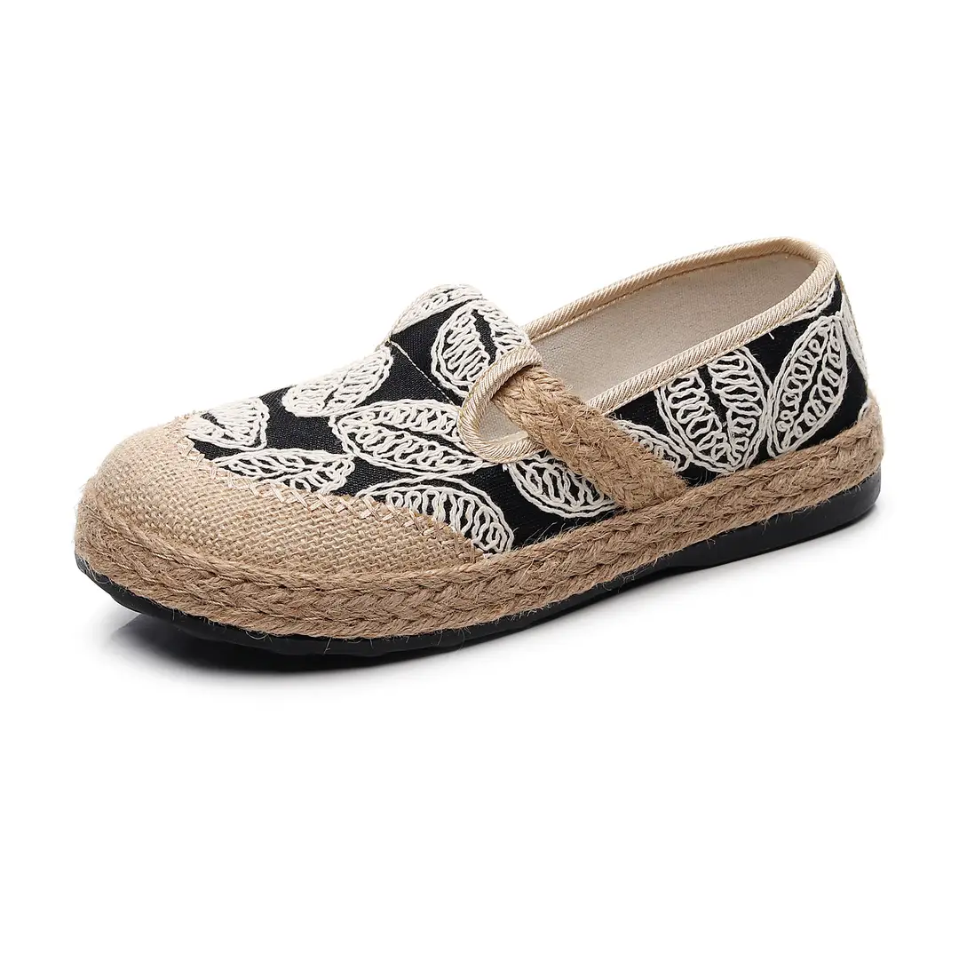 Spring Old Beijing Cloth Shoes Women's Breathable Middle-aged and Elderly Mother Shoes Soft Sole Non-slip Middle-aged and Elderly Women's Slip-on Fisherman Shoes - Image 2