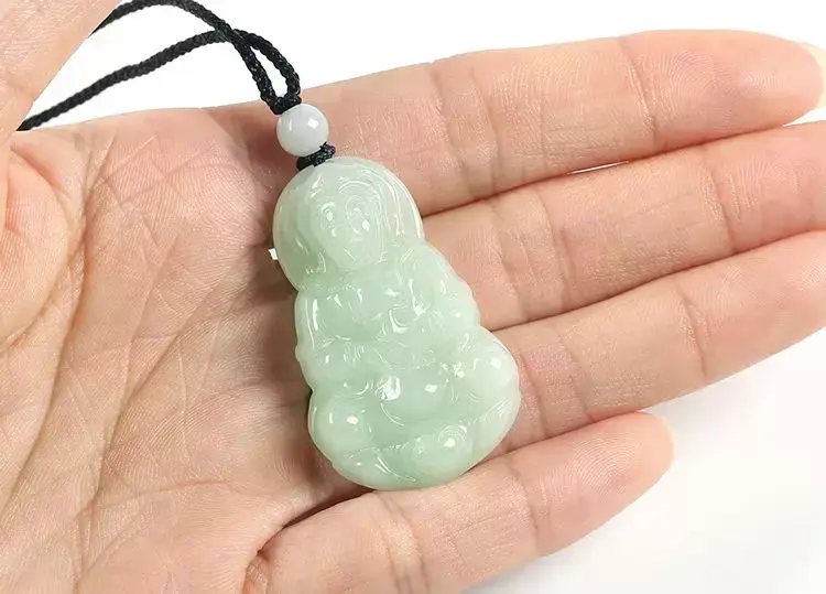Natural Jade Couple's Jade Pendant with Red String — feature 12