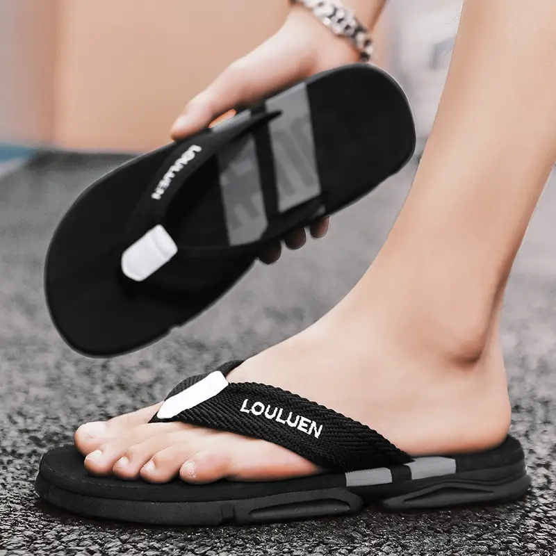 2025 New Cross-Border Flip-Flops Men's Summer Slippers Large Size Trendy Shoes Outdoor Beach Shoes Men's Flip-Flops Slippers - Image 8