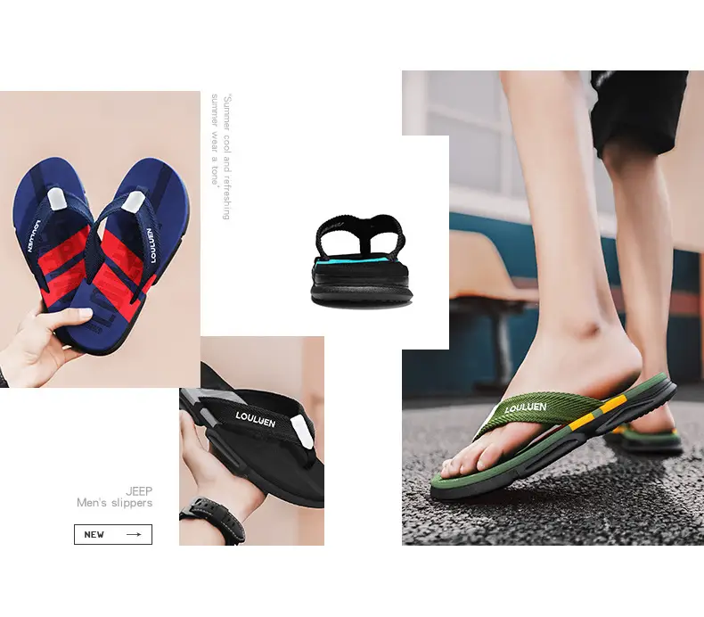 2025 New Cross-Border Flip-Flops Men's Summer Slippers Large Size Trendy Shoes Outdoor Beach Shoes Men's Flip-Flops Slippers — feature 2