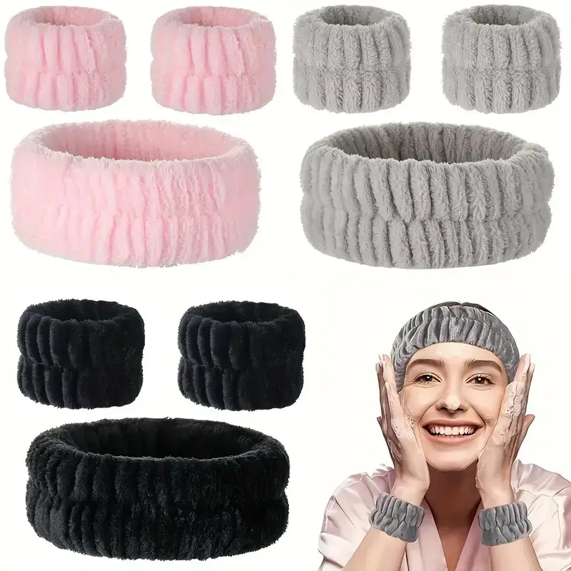 3-Piece Face Wash Hair Band Set for Women - Image 9