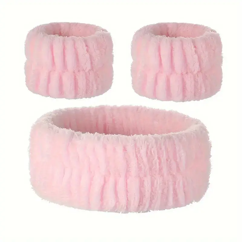 3-Piece Face Wash Hair Band Set for Women - Image 2