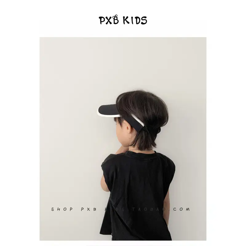 Kids Sunscreen Hat Black All-Match Summer Cap - Image 10