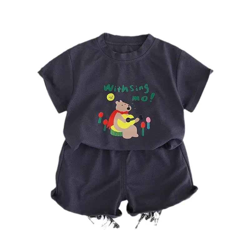 Girls Cotton Shorts Set Yellow Wish Sing Mot - Image 7