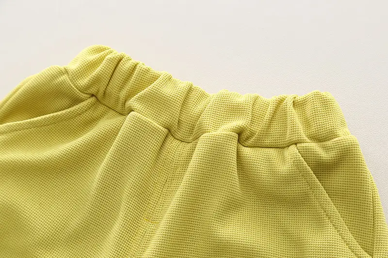 Girls Cotton Shorts Set Yellow Wish Sing Mot — feature 11