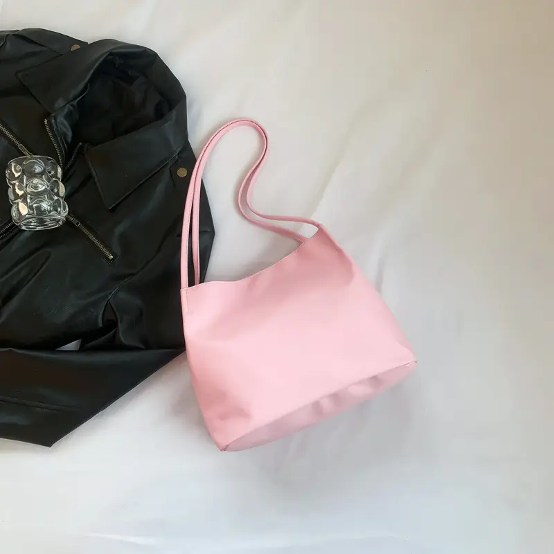 Black Women's Shoulder Bag with Tote Accessory - Image 6