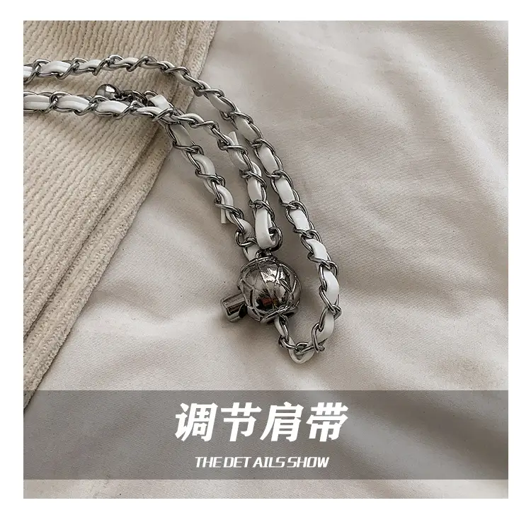 Diamond Pattern Chain Shoulder Bag for Women 2026 — feature 16