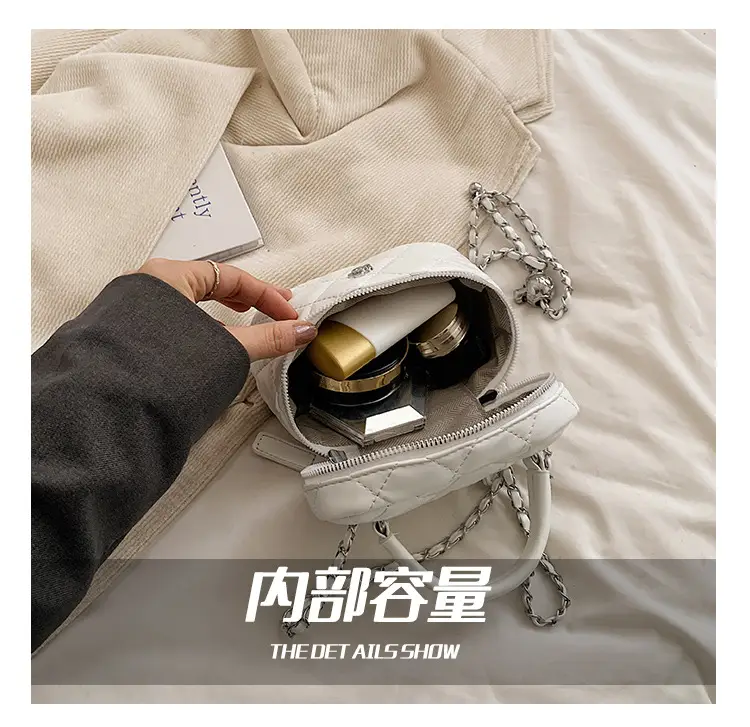 Diamond Pattern Chain Shoulder Bag for Women 2026 — feature 17