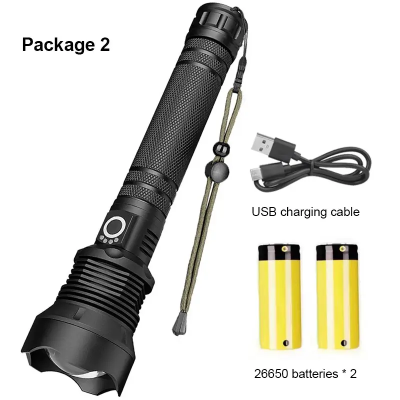 Cross-border LED Flashlight Waterproof Zoom Long Range Outdoor Use - Image 3