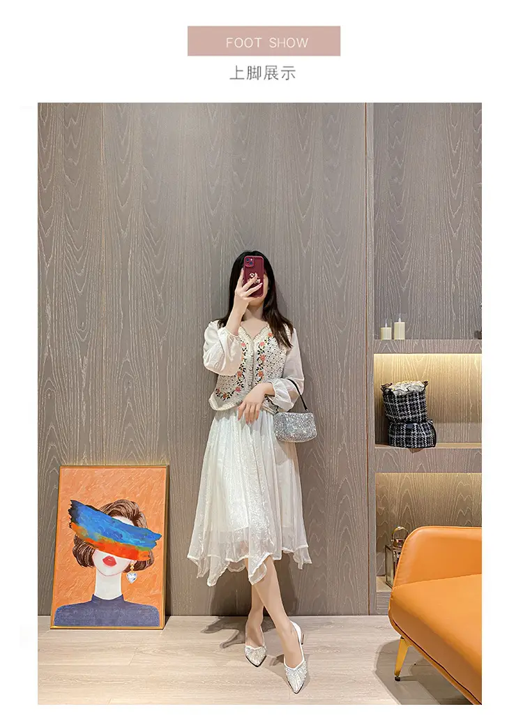 French high heel rhinestone Pearl work shoes soft bottom women's shoes 2024 spring pointed single-layer shoes women's evening wind gentle shoes — feature 10
