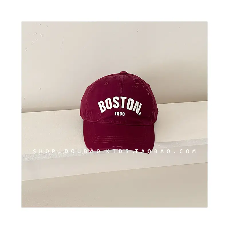 Boston 12345 Printed Baseball Cap for Boys - Image 2
