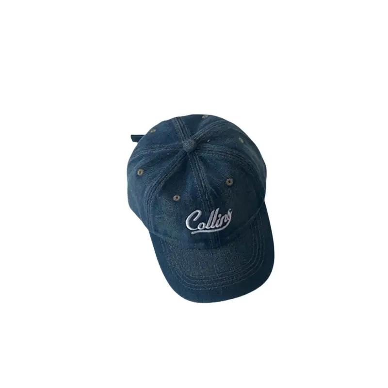Children's Blue Embroidered Baseball Cap - Image 8