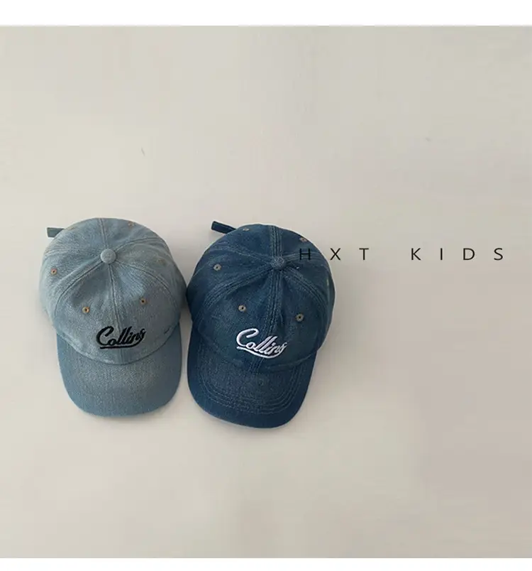 Children's Blue Embroidered Baseball Cap — feature 2