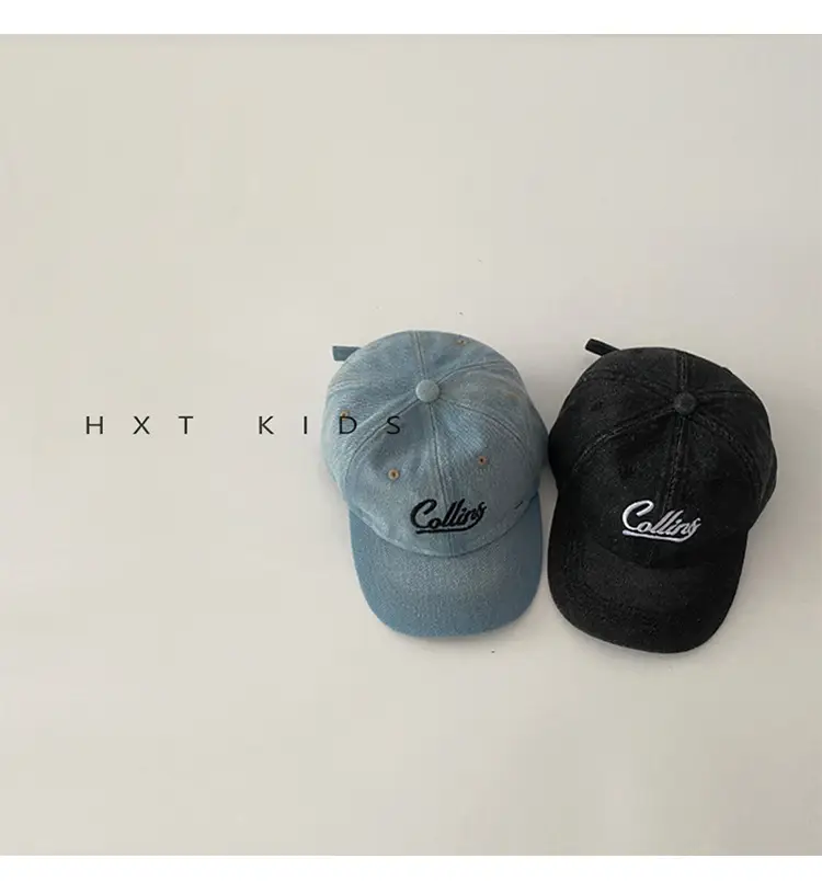 Children's Blue Embroidered Baseball Cap — feature 3