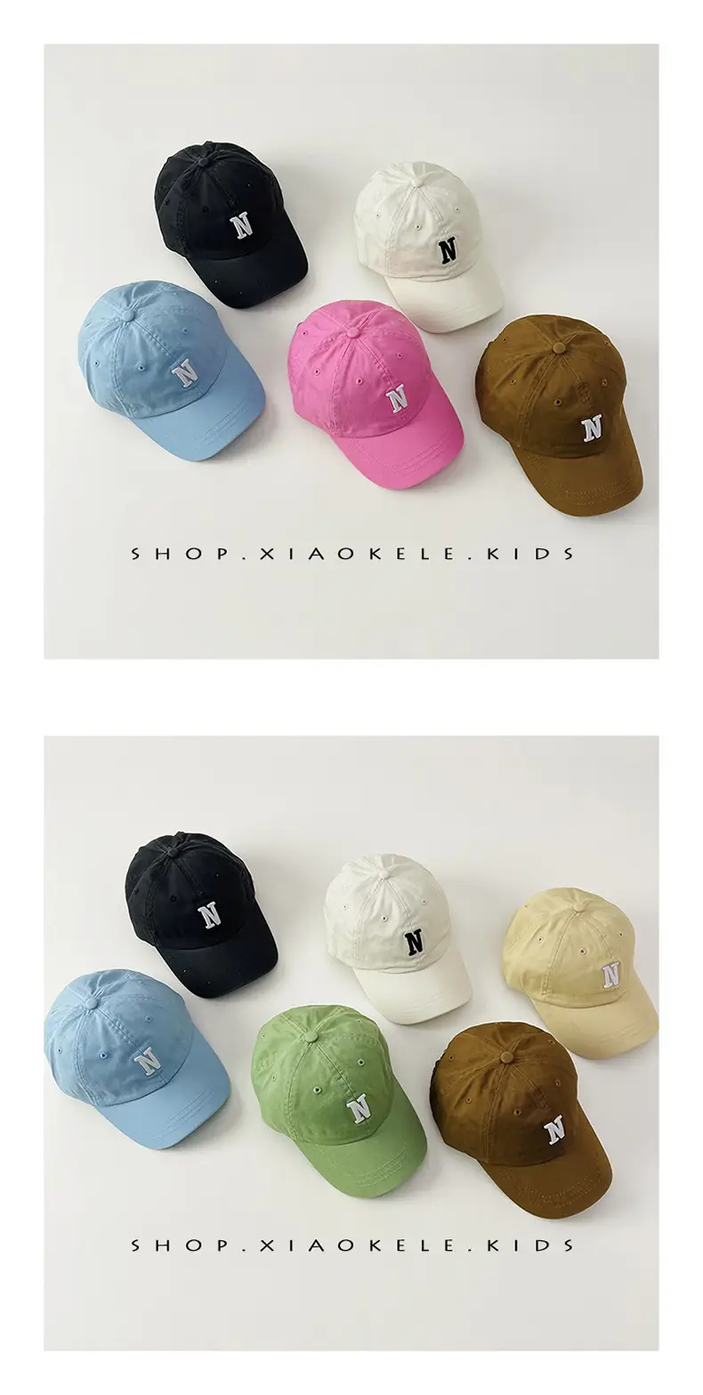 N Letter Baby Cap Set for Kids 1-3 Years — feature 2