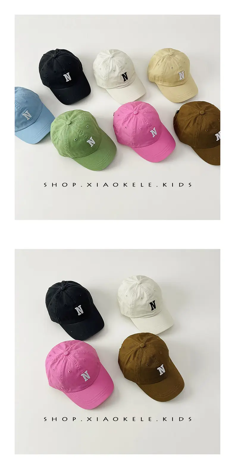 N Letter Baby Cap Set for Kids 1-3 Years — feature 3