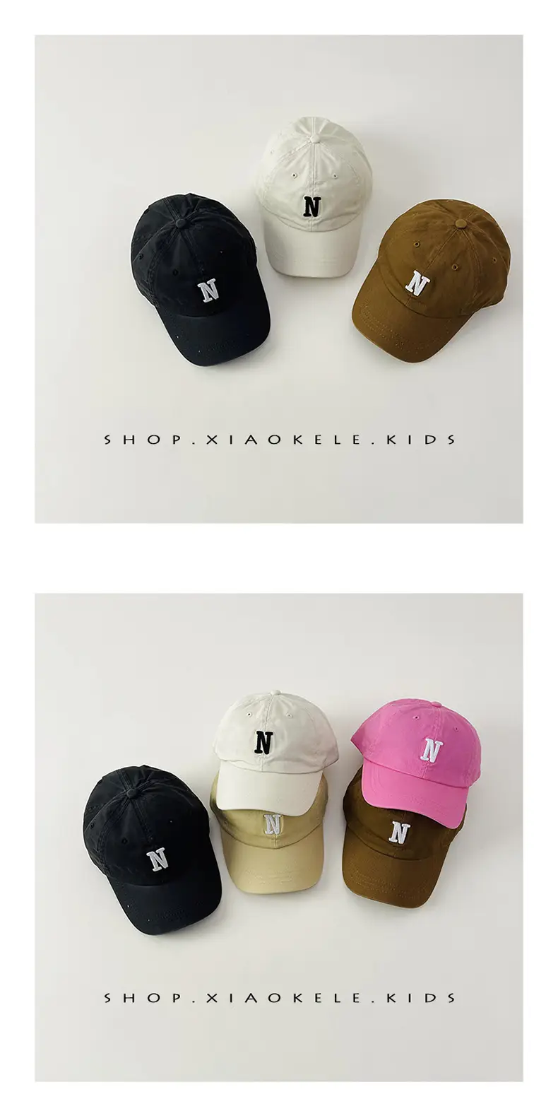 N Letter Baby Cap Set for Kids 1-3 Years — feature 4