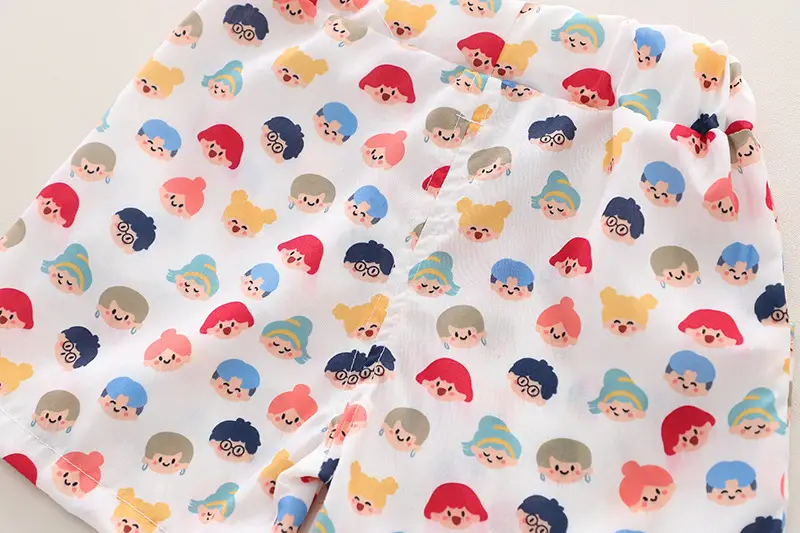 Children Cotton Printed T-Shirt Shorts Set Summer Boys — feature 11