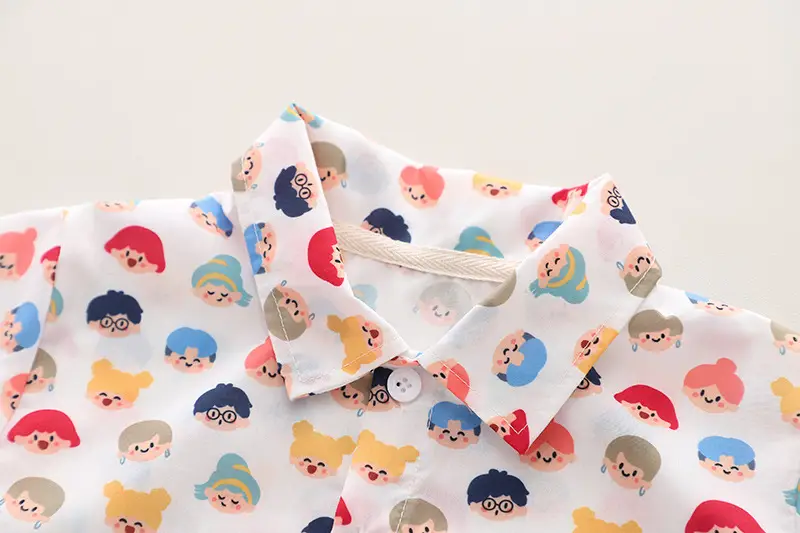 Children Cotton Printed T-Shirt Shorts Set Summer Boys — feature 2