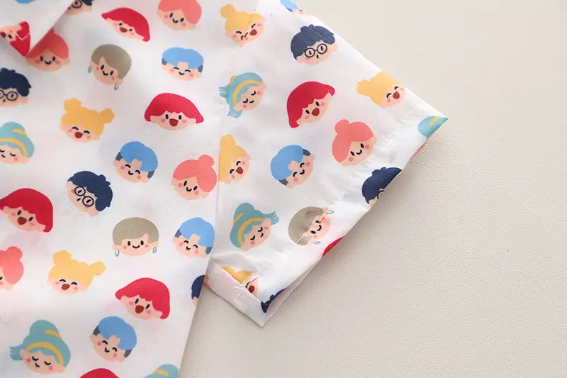Children Cotton Printed T-Shirt Shorts Set Summer Boys — feature 3