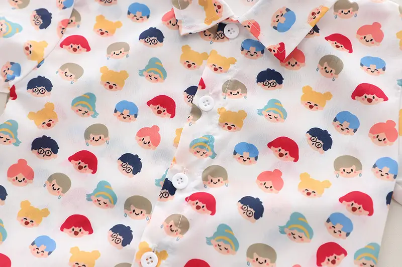 Children Cotton Printed T-Shirt Shorts Set Summer Boys — feature 4