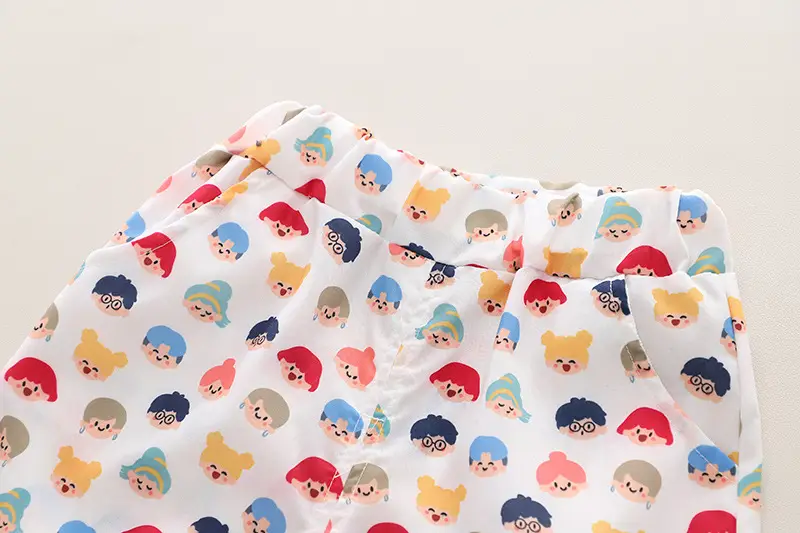 Children Cotton Printed T-Shirt Shorts Set Summer Boys — feature 7