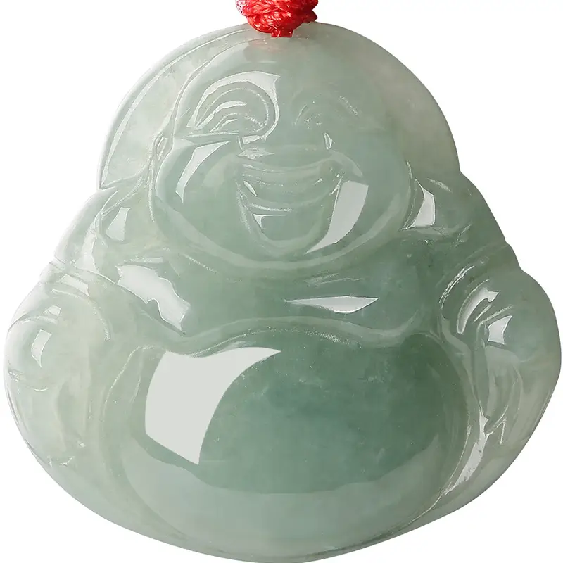 Jade Laughing Buddha Pendant Necklace for Women - Image 5